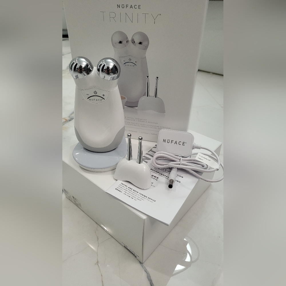 NuFace Trinity Face Toning Device with Effective Eye & Lip Attachment.
